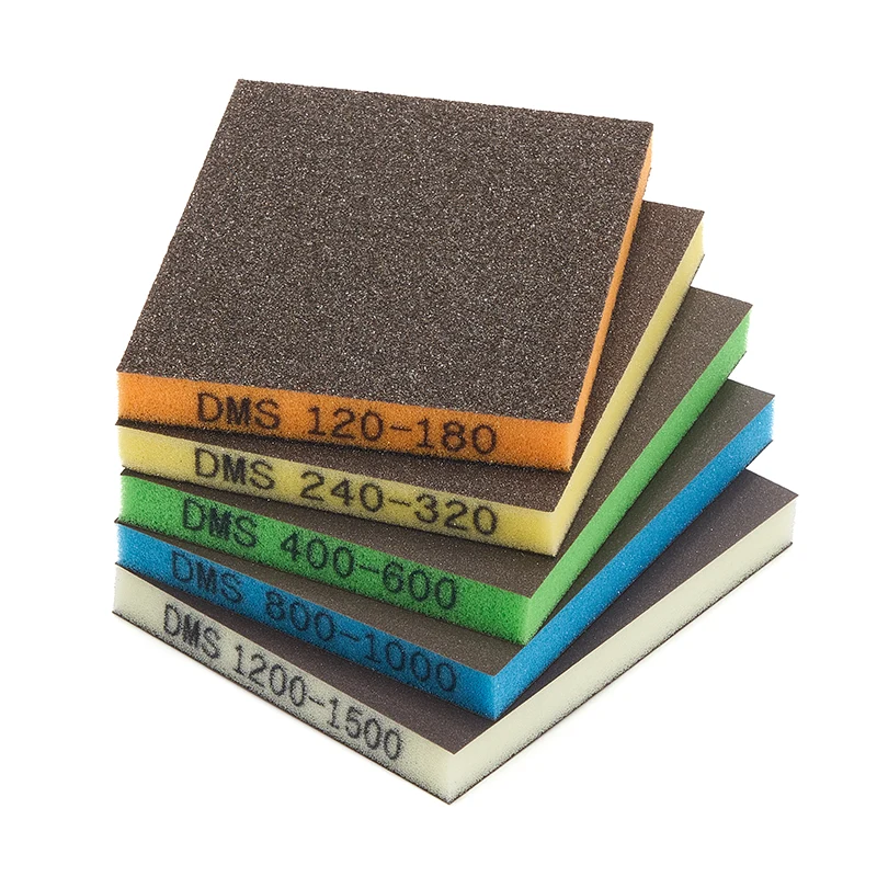 ฟองน้ำขัดสองด้านสีสันสดใส